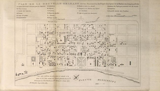 Plan de la Nouvelle-Orleans... [and] Plan of the Front Part of the City of New Orleans in 1818 [and] Plan of the Front Part of the City of New-Orleans... [in report] Memorial of the Mayor, Aldermen, and Inhabitants, of New Orleans