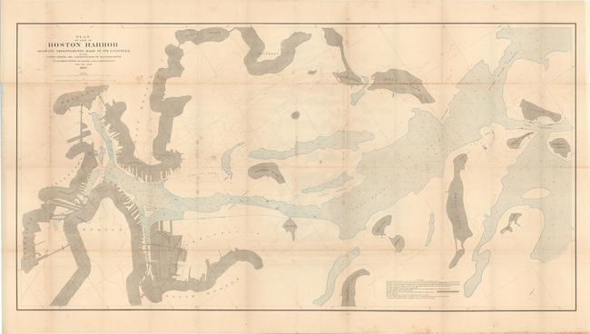 Plan of Part of Boston Harbor Showing Improvements Made in Its Channels, by the United States and Commonwealth of Massachusetts...