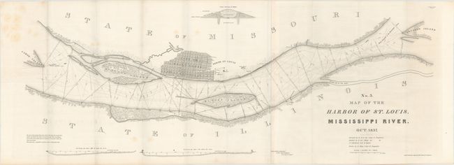 No. 3 Map of the Harbor of St. Louis, Mississippi River
