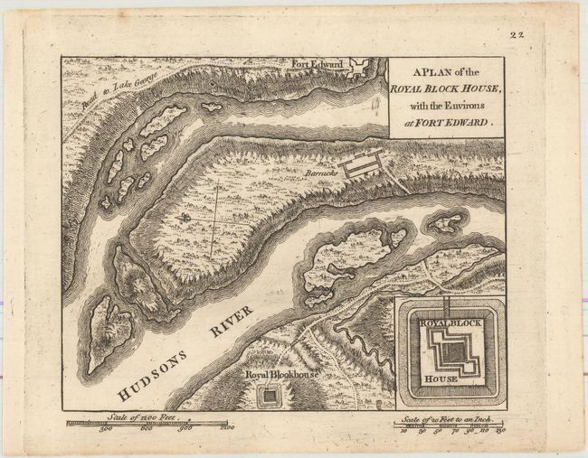 A Plan of the Royal Block House, with the Environs at Fort Edward