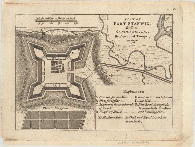 Plan of Fort Stanwix, Built at Oneida Station, by Provincial Troops, in 1758