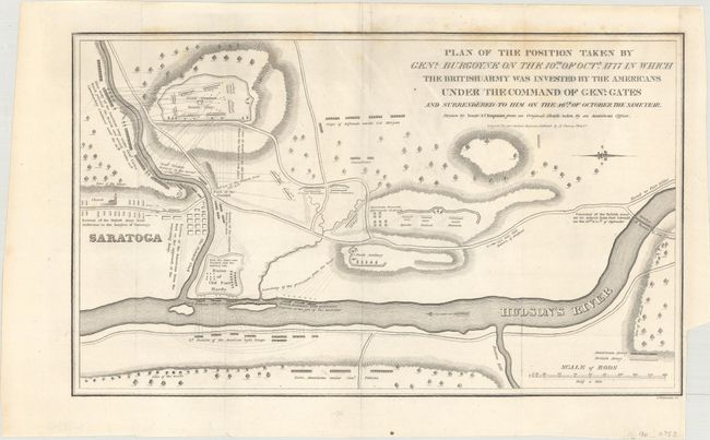 Plan of the Position Taken by Genl. Burgoyne on the 10th of Octr. 1777 in Which the British Army Was Invested by the Americans Under the Command of Genl. Gates...