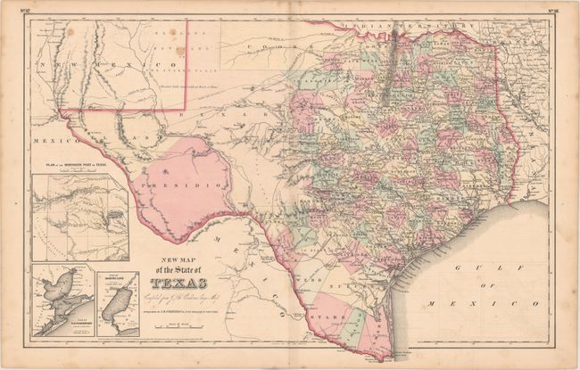 New Map of the State of Texas Compiled from J. De Cordova's Large Map
