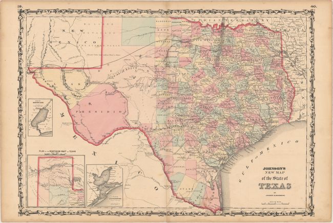 Johnson's New Map of the State of Texas