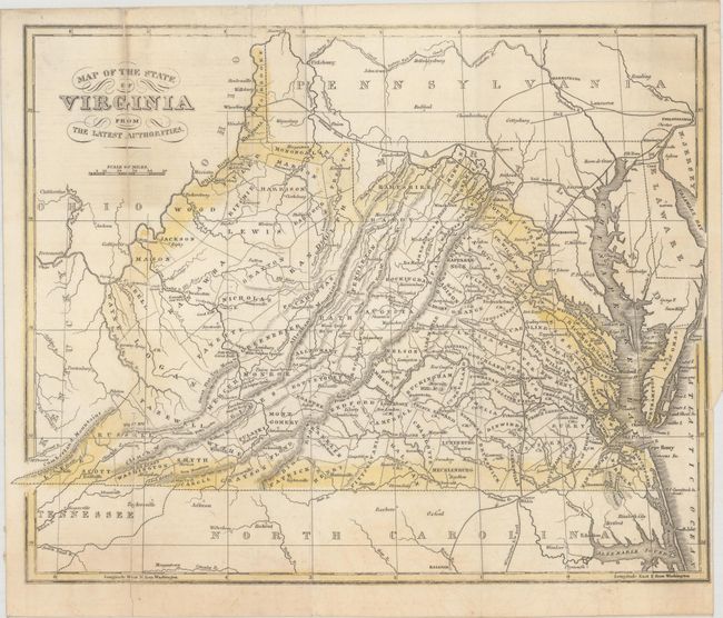 Map of the State of Virginia from the Latest Authorities