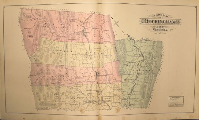 Map Of Rockingham County Va Old World Auctions - Auction 161 - Lot 370 - An Atlas Of Rockingham County,  Virginia...