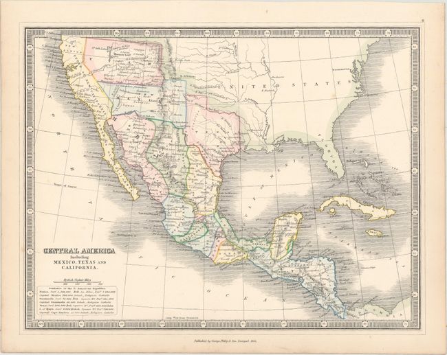 Central America Including Mexico, Texas and California