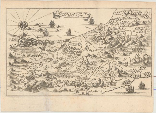 A Map of the Countrey and Citty of Panama...