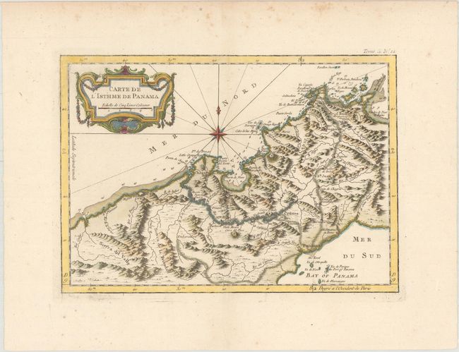 Carte de l'Isthme de Panama