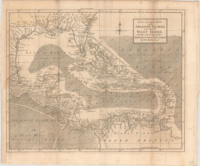 A New and Correct Map of the American Islands, Now Called the West Indies, with the Whole Coast of the Neighbouring Continent