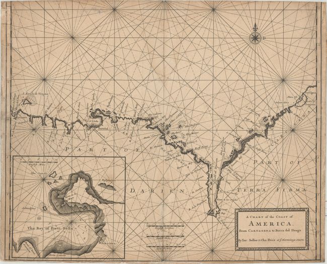 A Chart of the Coast of America, from Cartagena to Bocca del Drago