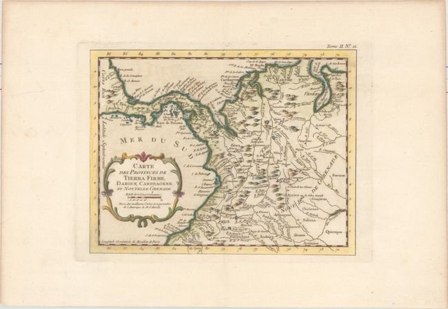 Carte des Provinces de Tierra Firme, Darien, Carthagene et Nouvelle Grenade