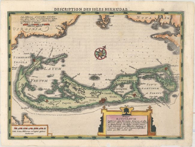 Mappa Aestivarum Insularum Alias Bermudas Dictarum ad Ostia Mexicane Aestuary Iacentium...