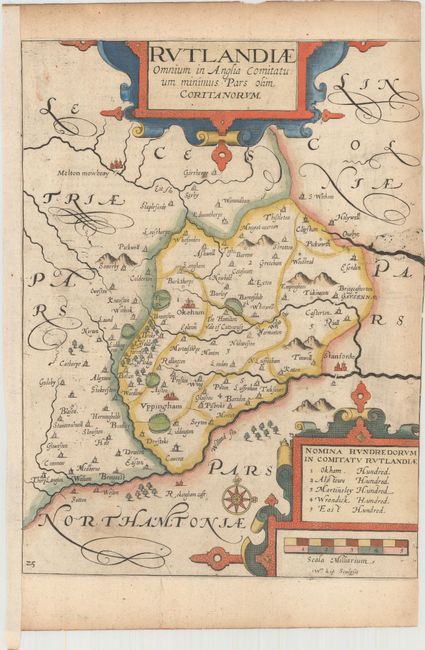 Rutlandiae Omnium in Anglia Comitatuum Minimus pars olim Coritanorum