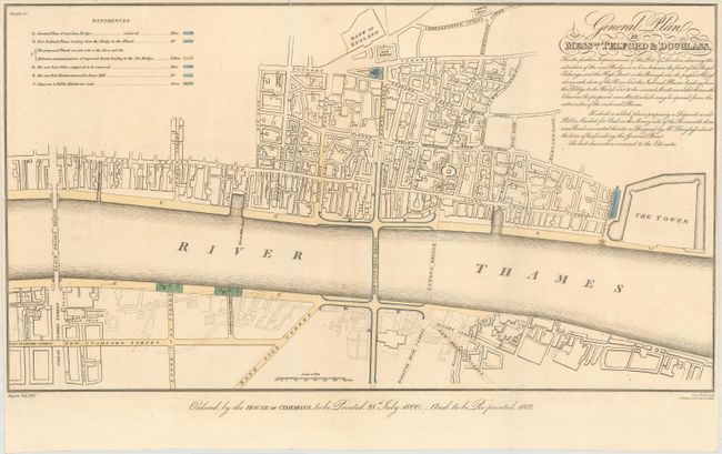 General Plan by Messrs. Telford & Douglass, for the Further Improvement of the Port of London...