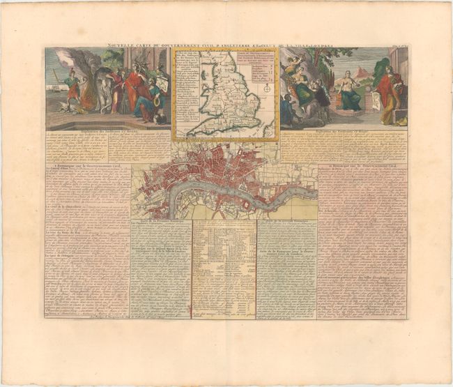Nouvelle Carte du Gouvernement Civil d'Angleterre et de Celuy de la Ville de Londres