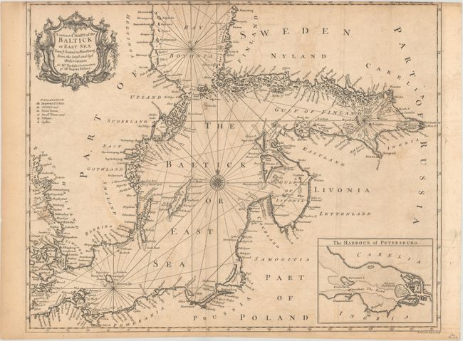 A Correct Chart of the Baltick or East Sea from ye Sound to Petersburg from the Latest and Best Observations for Mr. Tindal's Continuation of Mr. Rapin's History