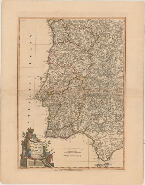The Kingdoms of Portugal and Algarve from Zannoni's Map