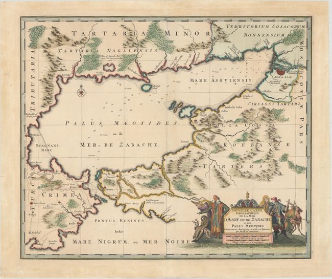 Nouvelle Carte Geographique de la Mer d'Asof ou de Zabache, & des Palus Meotides...
