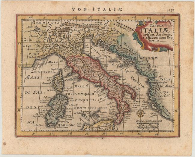 Tabula Italiae Corsicae, Sardiniae, et Adjacentium Regnorum