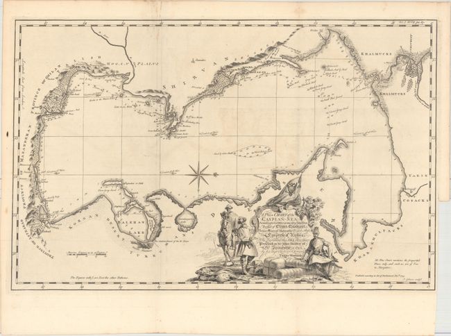 A Plain Chart of the Caspian-Sea, According to the Observations of Capt. John Elton...