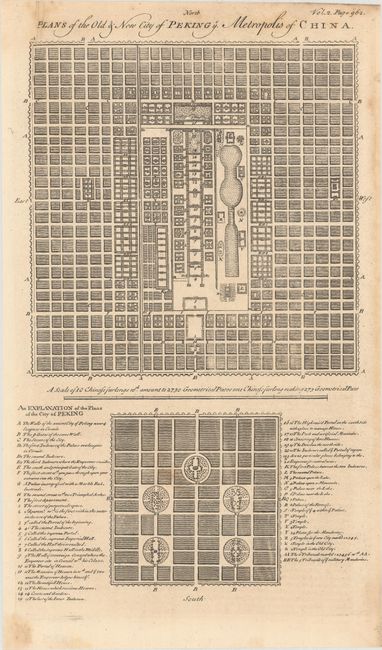 Plans of the Old & New City of Peking ye. Metropolis of China