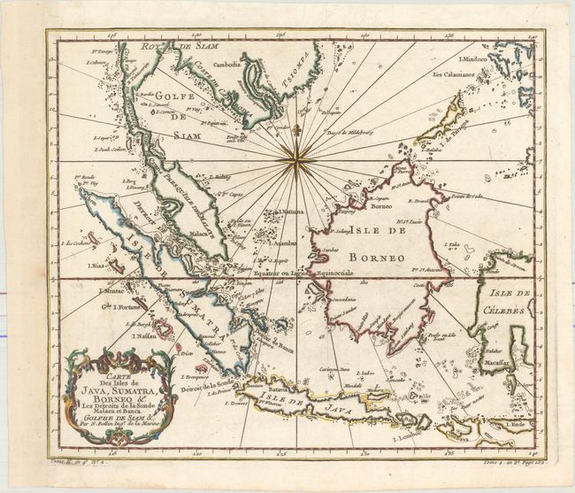 Carte des Isles de Java, Sumatra, Borneo &a. Les Detroits de la Sonde Malaca et Banca Golphe de Siam &a.
