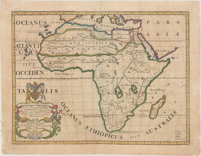 A New Map of Libya or Old Africk Shewing Its General Divisions, Most Remarkable Countries or People, Cities, Townes, Rivers, Mountains &c.
