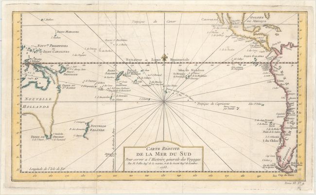 Carte Reduite de la Mer du Sud pour Servir a l'Histoire Generale des Voyages