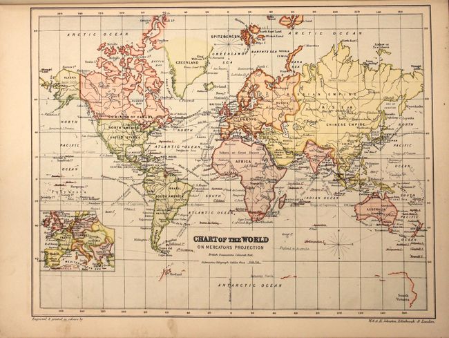 The Unrivalled Atlas of Modern Geography for Schools and Families Thirty Four Maps with Index to Twenty Thousand Names Contained in the Atlas