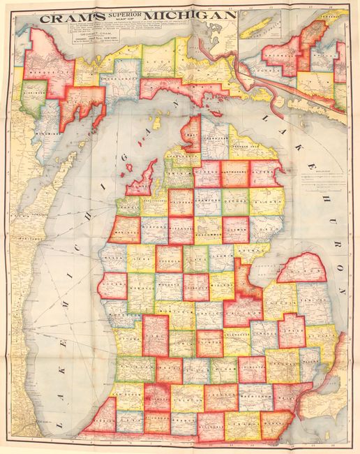 Cram's Superior Reference Atlas of Michigan and the World
