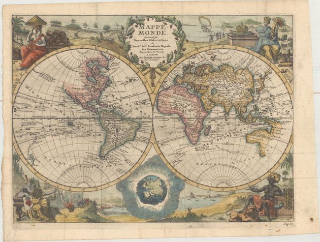 Mappe-Monde, Suivant les Nouvelles Observations de Messrs. de l'Academie Royale des Sciences, Etc.