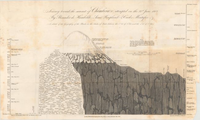 Journey Towards the Summit of Chimborazo, Attempted on the 23rd June, 1802. By Alexander de Humboldt...