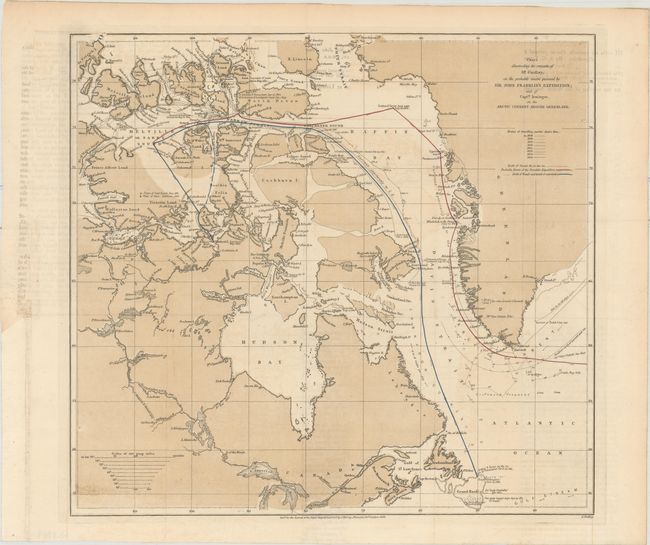Chart Illustrating the Remarks of Mr. Findlay, on the Probable Course Pursued by Sir John Franklin's Expedition; and of Captn. Irminger, on the Arctic Current Around Greenland