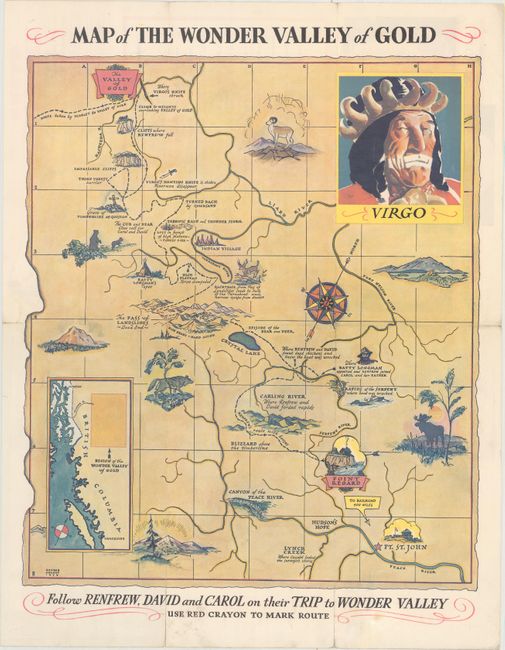 Map of the Wonder Valley of Gold