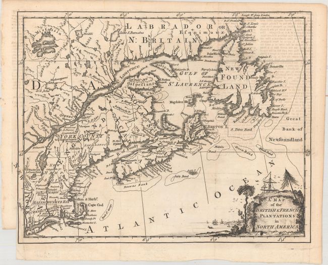 A Map of the British & French Plantations in North America