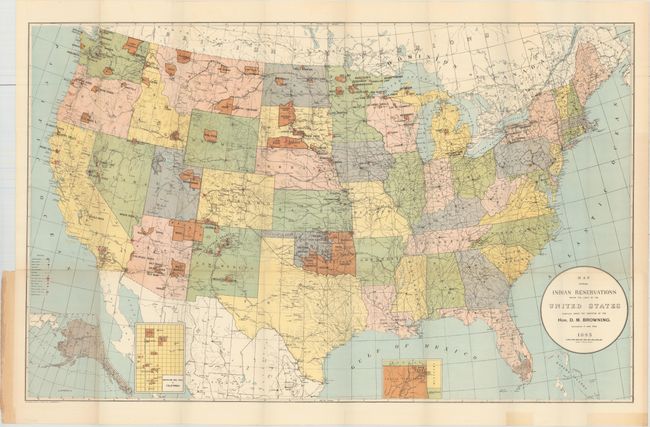 Map Showing Indian Reservations Within the Limits of the United States...