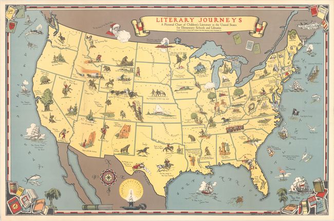 Literary Journeys - A Pictorial Chart of Children's Literature in the United States for Elementary Schools and Libraries