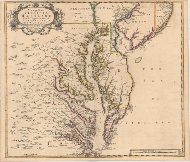 A New Map of Virginia Mary-land and the Improved Parts of Pennsylvania & New Jersey...