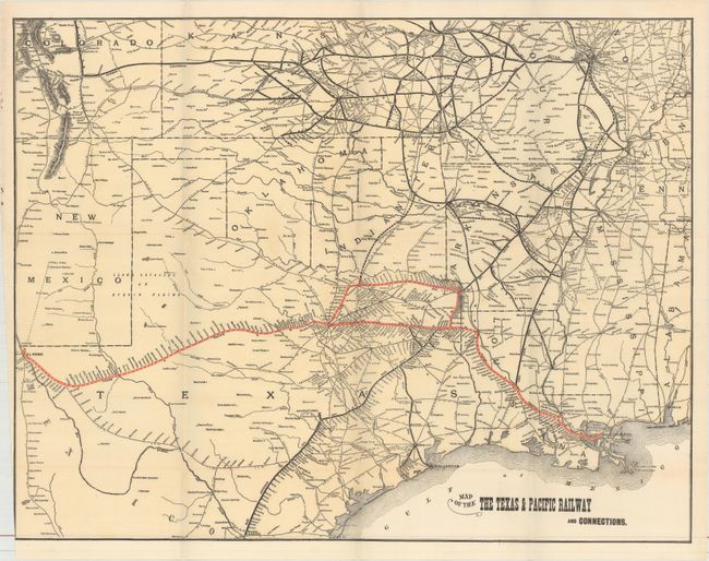 Map of the the Texas & Pacific Railway and Connections [in] Annual Report of the Texas & Pacific Railway Co. ... 1896