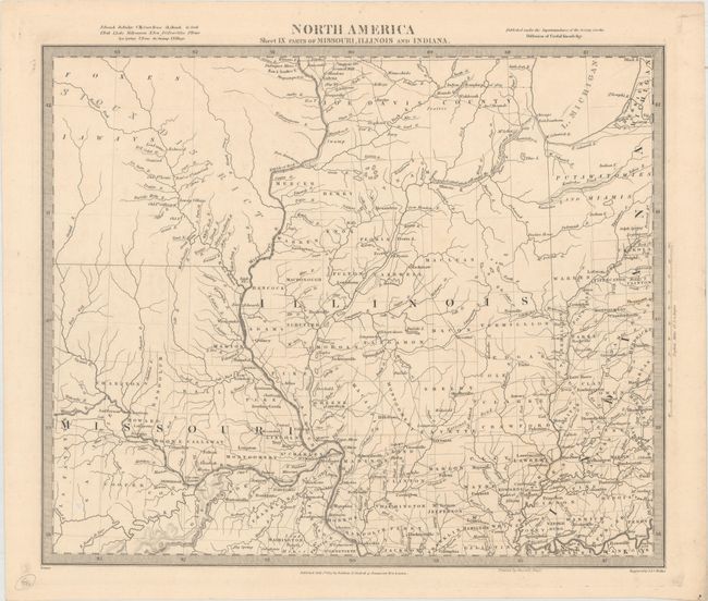North America Sheet IX Parts of Missouri, Illinois and Indiana
