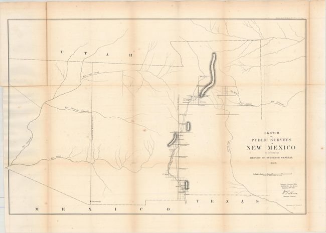 Sketch of Public Surveys in New Mexico to Accompany Report of Surveyor General