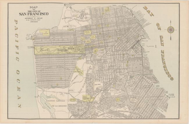 Map of the City of San Francisco [on verso] Sacramento [and] Council Bluffs