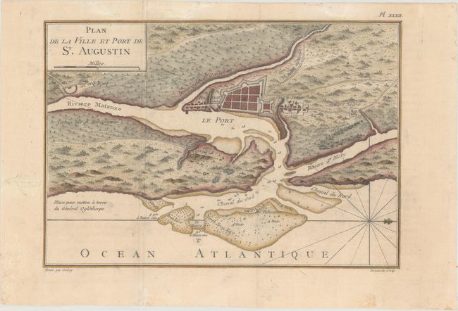 Plan de la Ville et Port de St. Augustin