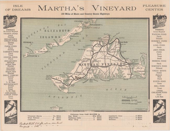 Martha's Vineyard - 150 Miles of Shore and Country Scenic Highways
