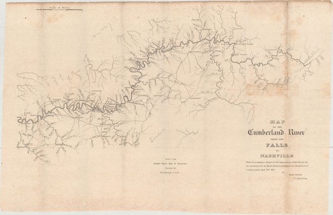 Map of the Cumberland River from the Falls to Nashville