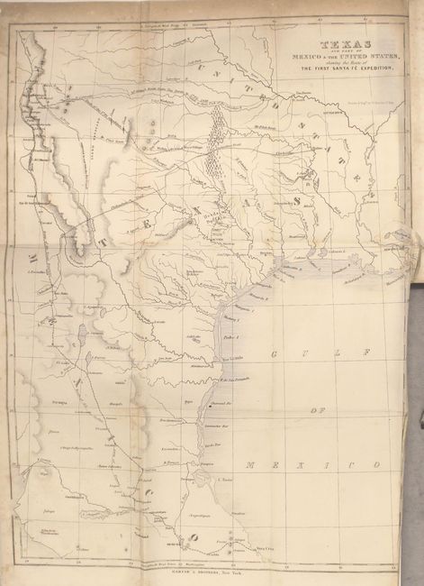 Texas and Part of Mexico & the United States, Showing the Route of the First Santa Fe Expedition [bound in] Narrative of the Texan Sante Fe Expedition. Comprising a Description of a Tour Through Texas...