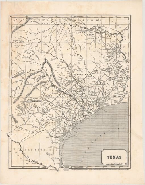 Texas [on verso] Map of the Californias