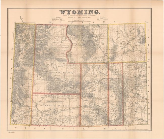 Wyoming. Compiled by Permission from Official Records in U.S. Land Office