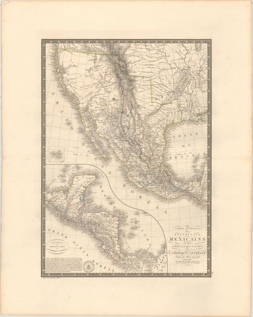 Carte Generale des Etats-Unis Mexicains et des Provinces-Unies de l'Amerique Centrale